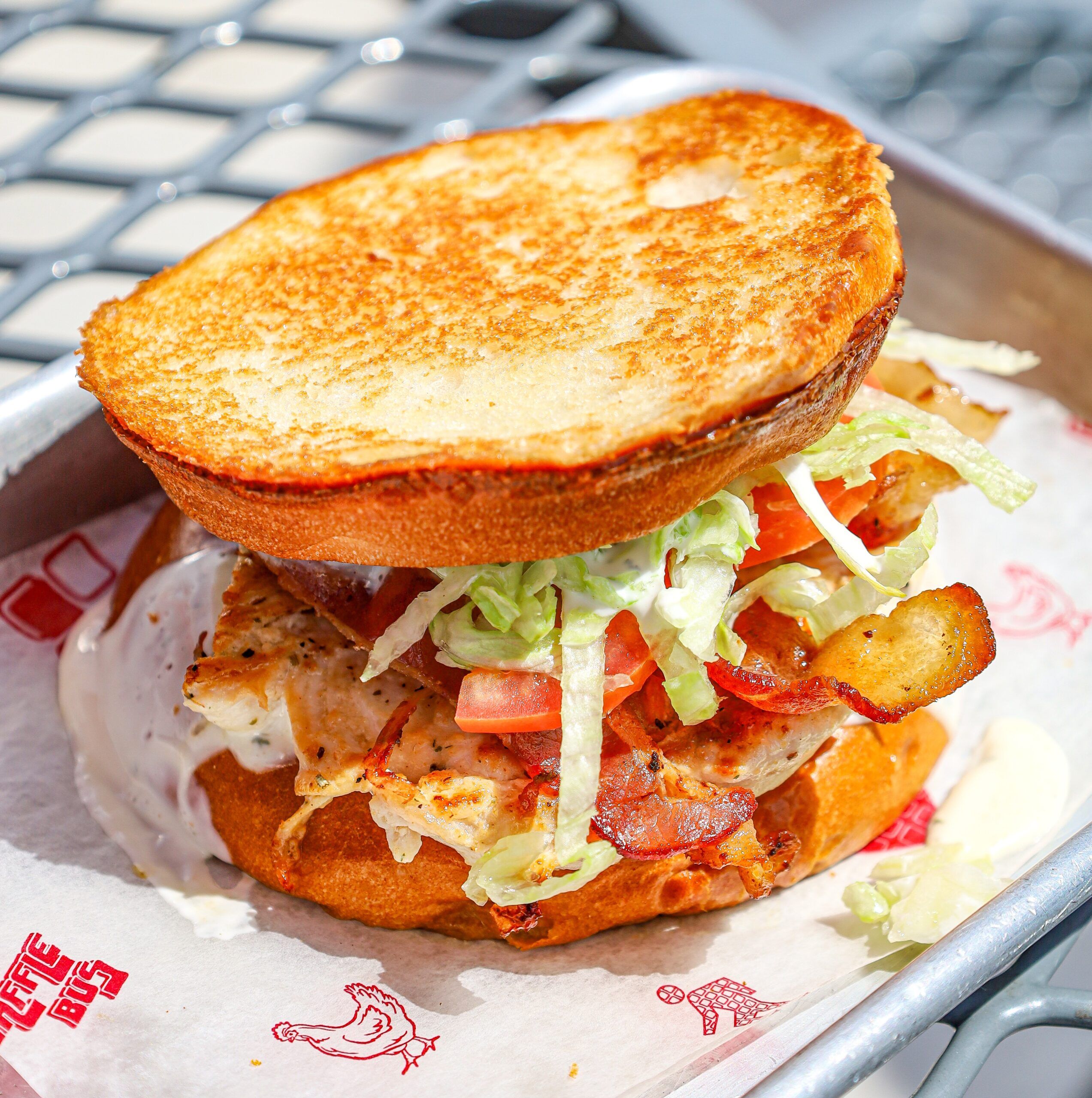 Bacon Ranch Grilled Chicken Club (brioche bun)